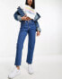 Levi's 501 crop jean in mid blue