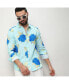 Men's Light Blue Hydrangea Foliage Shirt