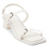 COCONUTS by Matisse Maya Lizard Block Heels Womens White Dress Sandals MAYA-329