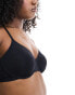 Lindex non padded micro underwired t-shirt bra in black