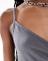 COLLUSION v-neck cami in grey