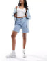 Denim herndon denim shorts in light blue