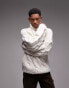 Topman handknit cable jumper in ecru