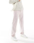 ASOS DESIGN smart wool mix straight leg trousers in dusty pink