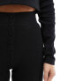 Threadbare Petite Ski ribbed base layer top and leggings set in black