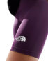 The North Face Flex logo legging shorts in purple