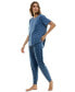 Women's 2-Pc. Printed Jogger Pajamas Set