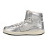 Diadora Mi Basket Metal Used High Top Mens Silver Sneakers Casual Shoes 178539-