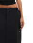 Vans riley parachute cargo skirt in black