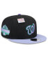 Men's Black/Purple Washington Nationals Grape Big League Chew Flavor Pack 9FIFTY Snapback Hat