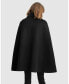 Women On My Mind Wool Blend Cape Coat