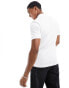 BOSS Orange Passenger slim fit polo in white