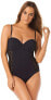 Amoressa Miraclesuit Women's 182757 China Doll One-Piece Swimsuit Black Size 10