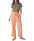 Juniors' Brenda Cotton Gauze Wide-Leg Pants