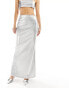 Kyo The Brand fishtail maxi skirt co-ord in silver