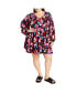 Plus Size Jemma Mini Print Dress