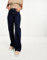 River Island straight leg jeans in dark wash blue