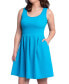 Women's Sleeveless Knee Pleated Pocket Dress