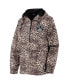 Women's Leopard Brooklyn Nets Gabriella Windbreaker Half-Zip Hoodie