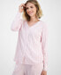 Women's 2-Pc. Pointelle Lace-Trim Pajama Set, Created for Macy's