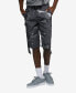 Men's Big and Tall Puller Cargo Shorts with Adjustable Belt, 2 Piece Set