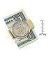 Men's Selectively Gold-Layered Presidential Seal JFK Half Dollar Coin Money Clip