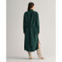 GANT Relaxed Utility Long Sleeve Long Dress