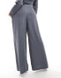 Extro & Vert Plus drawstring tailored trousers in petrol blue and white co-ord