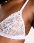 & Other Stories lace triangle bra in purple