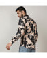 Men's Beige & Black Paint Strokes Shirt