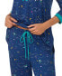 Women's 2-Pc. Printed 3/4-Sleeve Pajamas Set