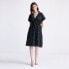 Women's Gathered Knee-length Dress