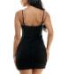 Juniors' Imitation-Pearl Neckline Bodycon Dress