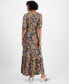 Juniors' Floral Print High-Low Maxi Dress