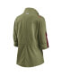 Women's Olive New England Patriots Full-Zip Utility Jacket