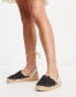 South Beach – Gewebte Espadrilles in Schwarz