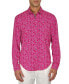 Men's Regular-Fit Non-Iron Performance Stretch Rose-Print Button-Down Shirt