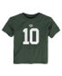 Toddler Boys and Girls Jordan Love Green Green Bay Packers Player Name and Number T-shirt