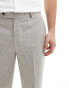 ASOS DESIGN smart tapered fit wool mix trousers