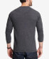 Men's Long Sleeve Brushed Jersey Henley T-shirt