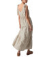 Women's Move Your Body Striped Linen-Blend Maxi Dress