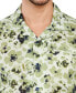 Men's Arlington Slim-Fit Stretch Rose-Print Button-Down Camp Shirt