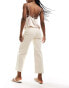 & Other Stories wide leg cropped jeans in natural