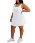 Plus Size Active Solid Cross-Back Sleeveless Dress, Created for Macy's