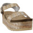 Dirty Laundry Palms Snake Platform Womens Beige, Silver Casual Sandals PALMS-SI