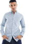 Farah cotton long sleeve shirt in blue