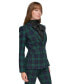 Women's Plaid Two-Button Blazer