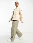 Napapijri Azuay cotton canvas chore jacket in off white