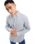 ASOS DESIGN brushed oxford shirt in grey