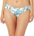 La Blanca 288936 Women's Hipster Bikini Bottom, Aquamarine/Tranquility Palm, 14